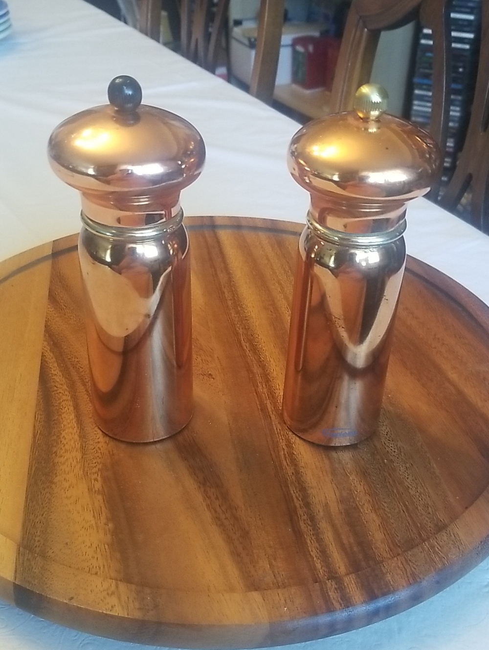 Trudeau Copper Salt And Pepper Set Heavy